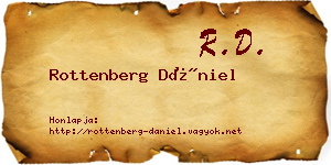 Rottenberg Dániel névjegykártya